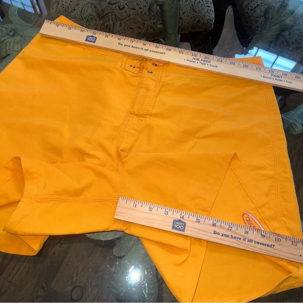 Rare Patagonia Vintage Yellow Orange Board Shorts Swim Trunks Board Short Sz 35